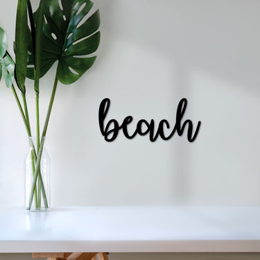 Beach Sign | Metal Beach House Decor | Beach and Wall Art | Beach House Gift | Beach Life | Beach Lovers Gift | Tropical and Coastal Word